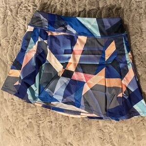 Athleta Striped Skirt  in Blue and Peach